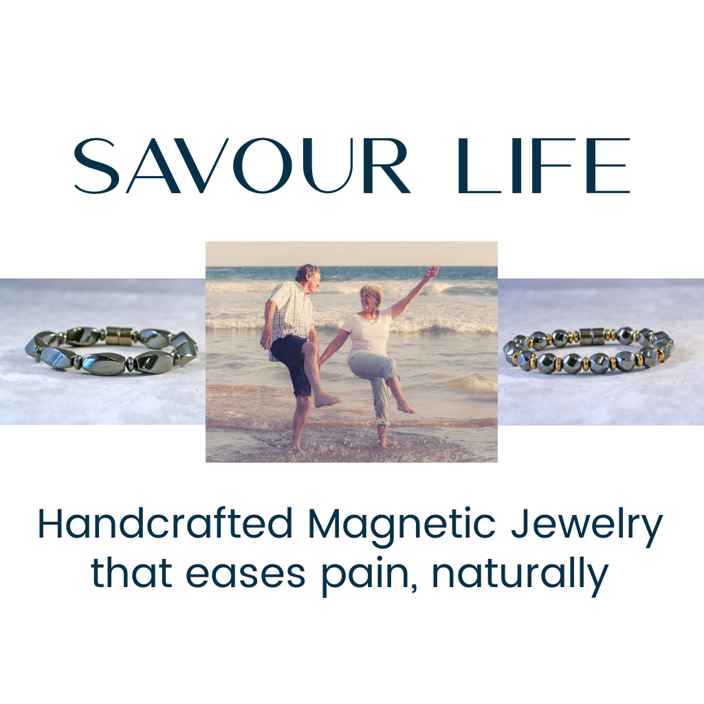 Live happy and confident with magnetic jewelry to ease your pain, naturally