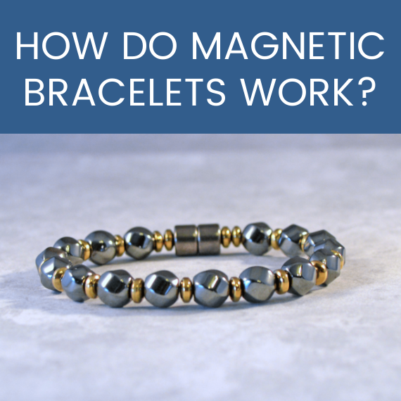 Hematite & Lava Rock Magnetic Energy Bracelet 9.5