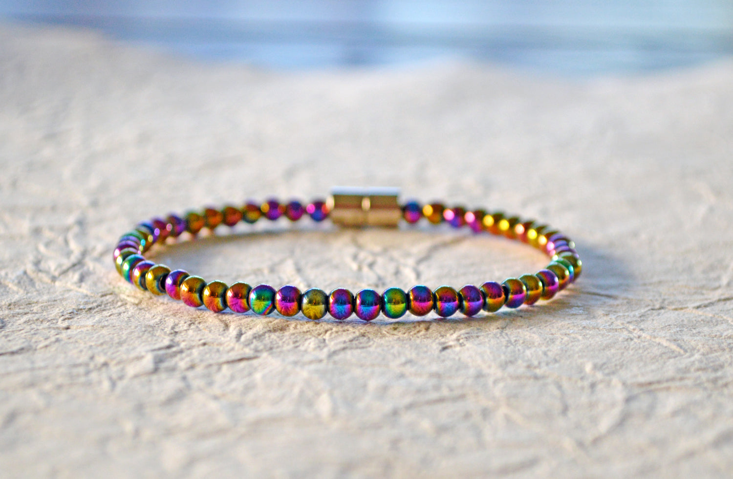Buy Rainbow Hematite Star Bracelet Handmade Jewellery UK, Multi Strand  Bracelet With Semi Precious Stones, Boho Rock Chick Pride Bracelet Gift  Online in India - Etsy