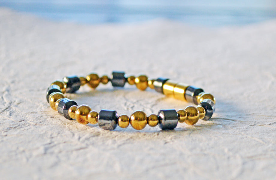 Magnetic Hematite Beads: Gold Or Silver (4mm)