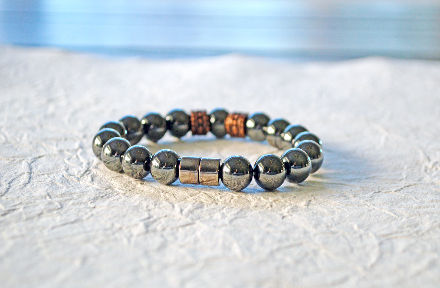 Shiny Hematite Bracelet | Earthbound Trading Co.